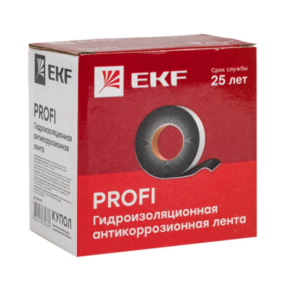 Лента гидроизоляционная EKF PROFI PROxima 50 мм х 1 м антикоррозионная, ширина 50 мм, длина ленты 1 м, материал - самоамальгамирующий каучук Лента гидроизоляционная EKF PROFI PROxima 50 мм х 1 м антикоррозионная, ширина 50 мм, длина ленты 1 м, материал - самоамальгамирующий каучук