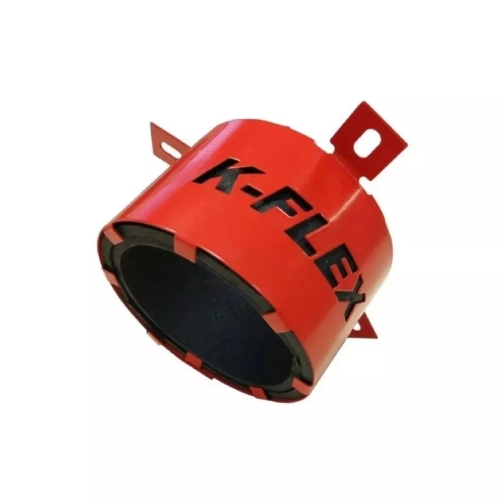 Муфта противопожарная K-FLEX K-Fire Collar Дн40 для труб, материал - сталь, цвет - красный, отгрузка кратно 144шт