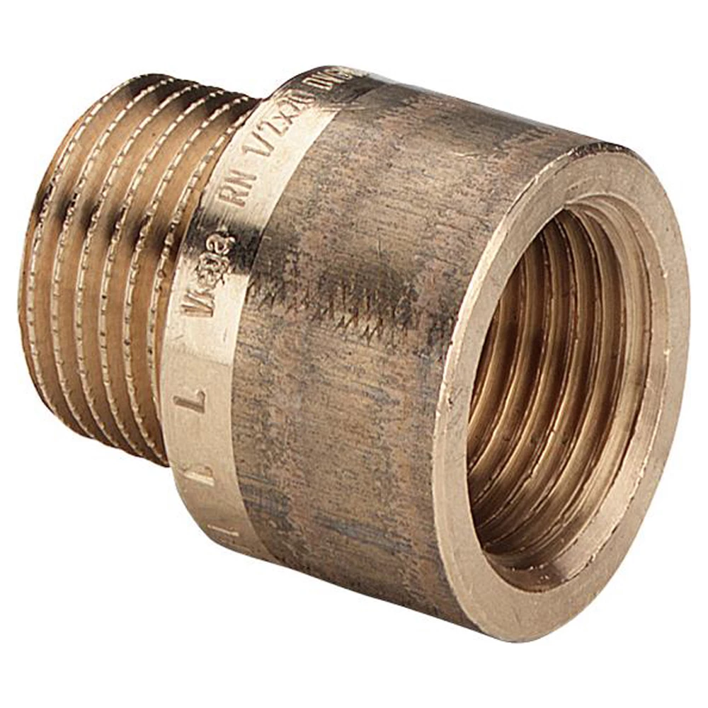 Удлинитель Viega 3525 1/2″ Дн15 Ру25 длина 12.5 мм, внутренняя/наружная резьба, корпус – бронза