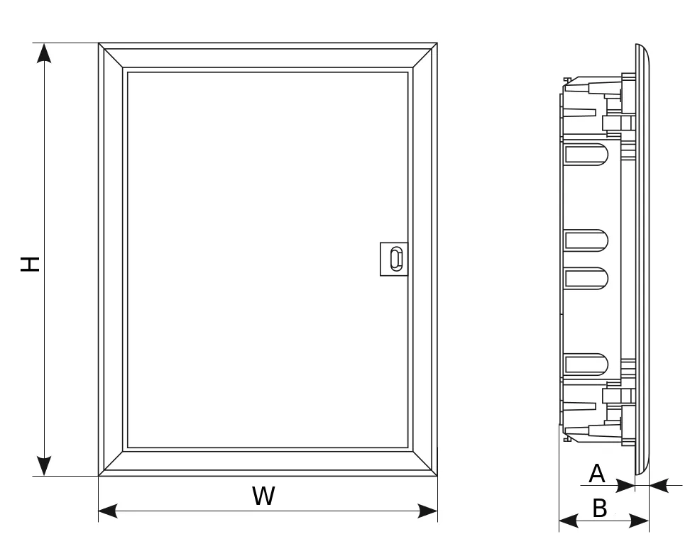 Щит распределительный EKF ProfiBox 513х403х105, IP41, слаботочный, встраиваемый, материал – пластик, цвет белый profibox-m-24+4 Щит распределительный EKF ProfiBox 513х403х105, IP41, слаботочный, встраиваемый, материал – пластик, цвет белый profibox-m-24+4