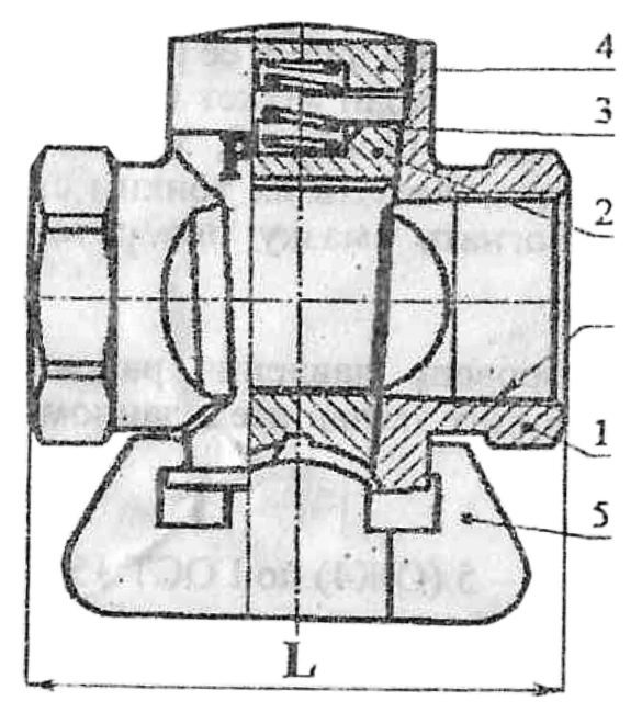 Кран конусный Цветлит 11б34бк Ду20 Ру1 стандартнопроходной, присоединение внутренняя резьба, латунный, для газа
