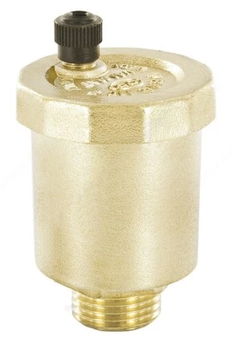 Воздухоотводчик автоматический Officine Rigamonti (OR) Valmat 0502.016 1/2″ Ду15 Ру10 муфтовый (резьбовой), прямой, без уплотнительного кольца, корпус - никелированная латунь