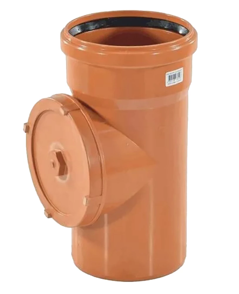 Ревизия PESTAN с крышкой безнапорные Дн200 НПВХ коричневая