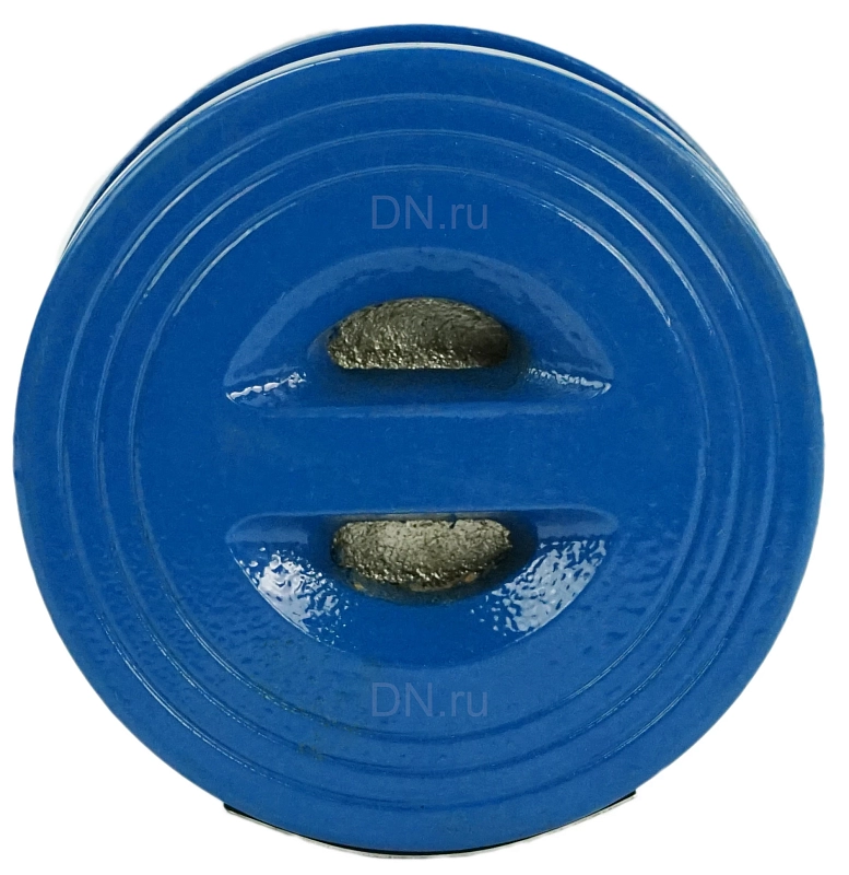 Клапан обратный Kvant Ду600 Ру16 межфланцевый, двухстворчатый, корпус - чугун, диск - чугун, уплотнение - EPDM