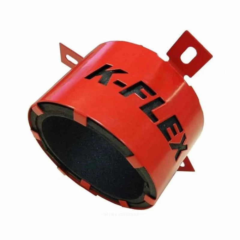 Муфта противопожарная K-FLEX K-Fire Collar Дн40 для труб, материал - сталь, цвет - красный, отгрузка кратно 144шт